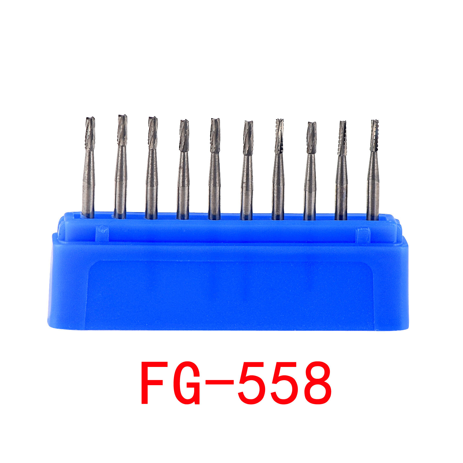 [USA]10*Dental Round Tungsten Carbide Burs FG Bur Drill For High Speed Handpiece