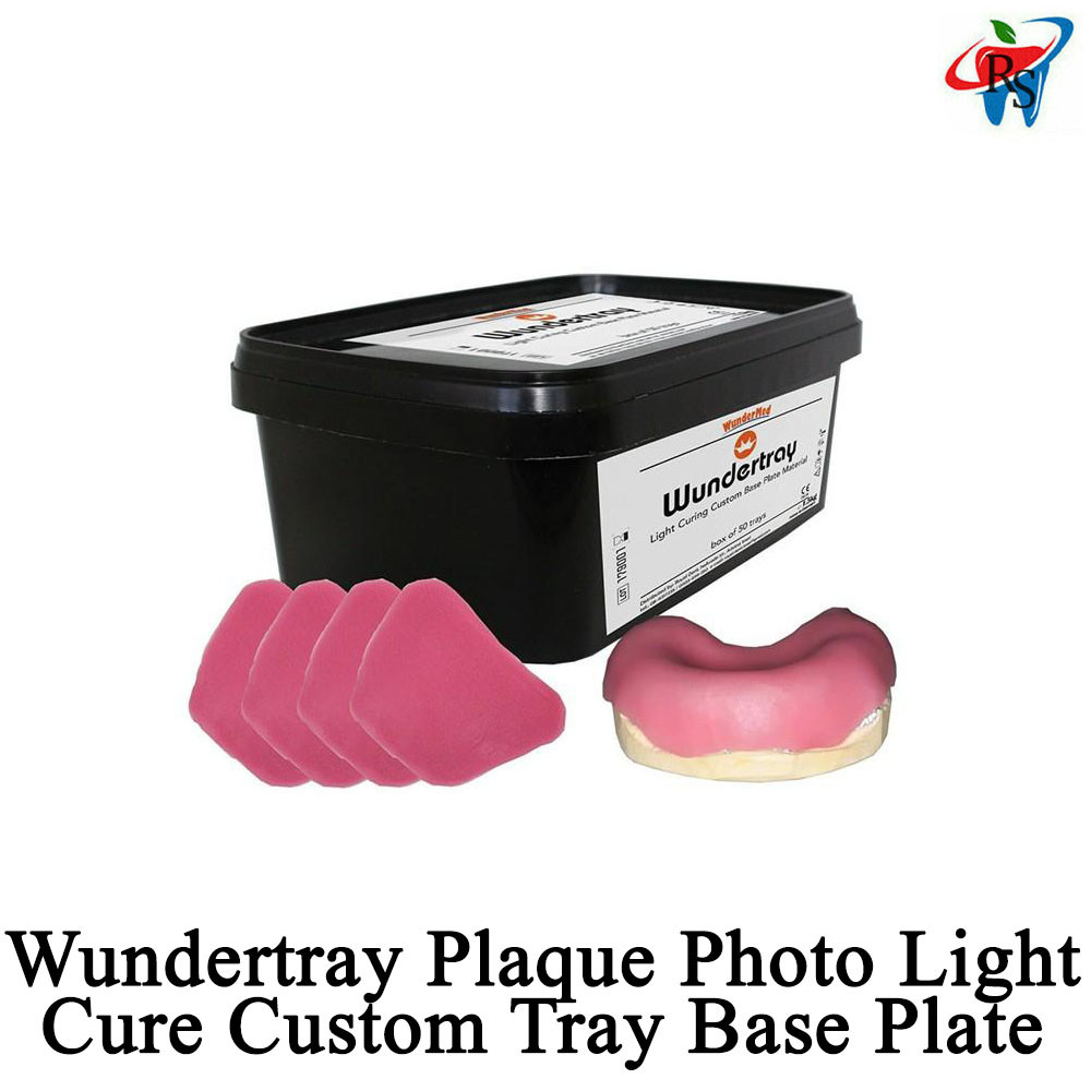 1pcs Wundertry Plaque Photo Light Curing Custom Tray Base Plate Dental Lab Box
