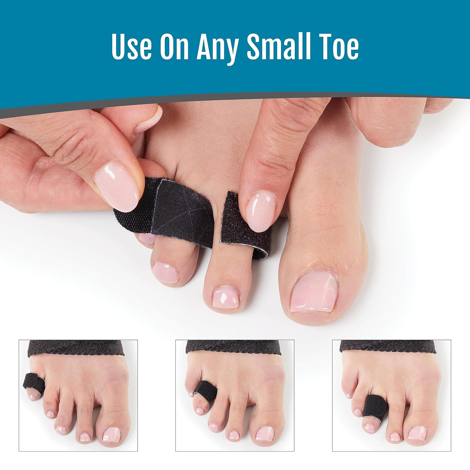 Hammer Toe Straightener – Patented 1 Count (Pack of 1), Black