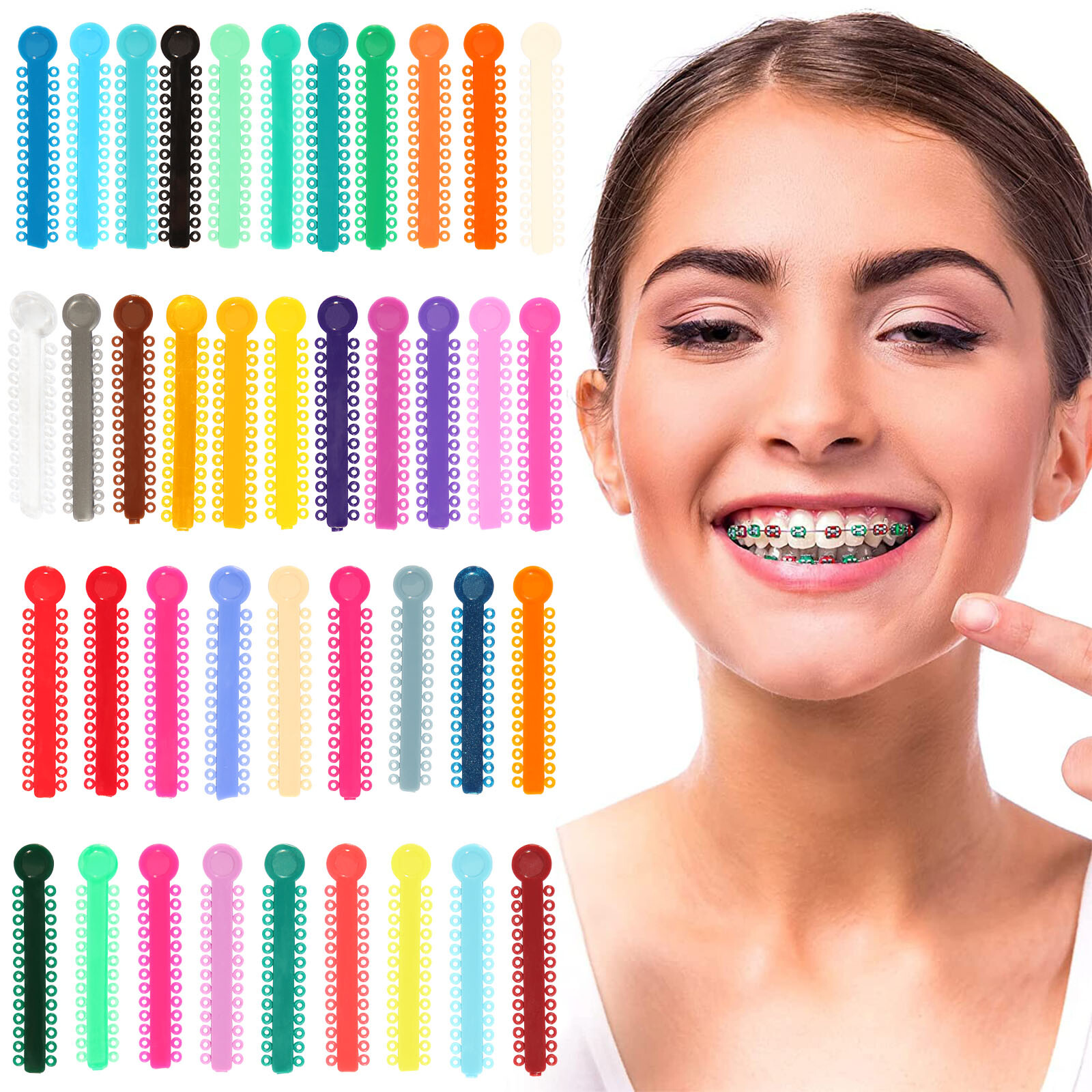 Dental Orthodontic Elastic Ligature Ties Rubber Bands /Super Niti Arch Wires