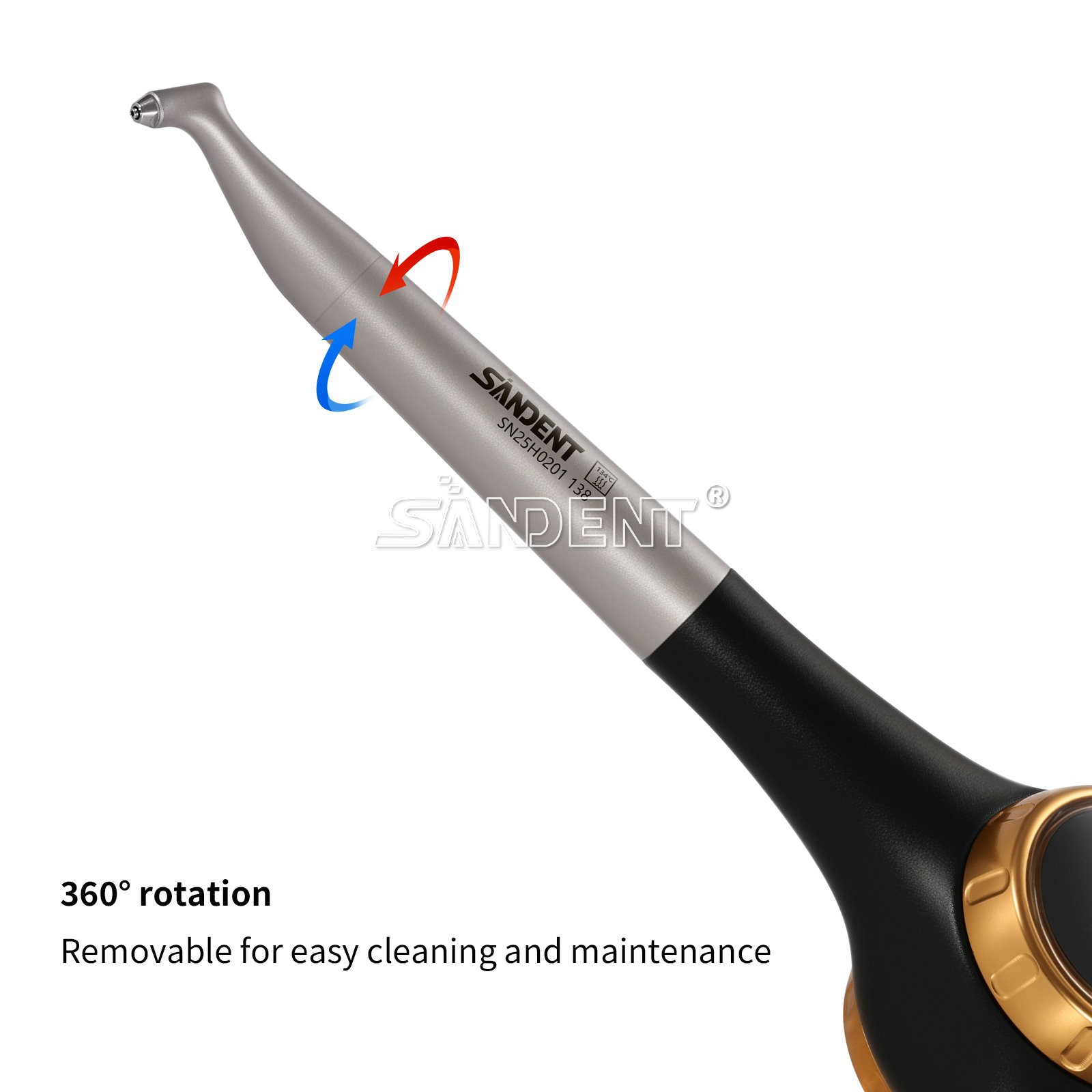 SANDENT Dental Air Polisher Supragingival Handpiece dt