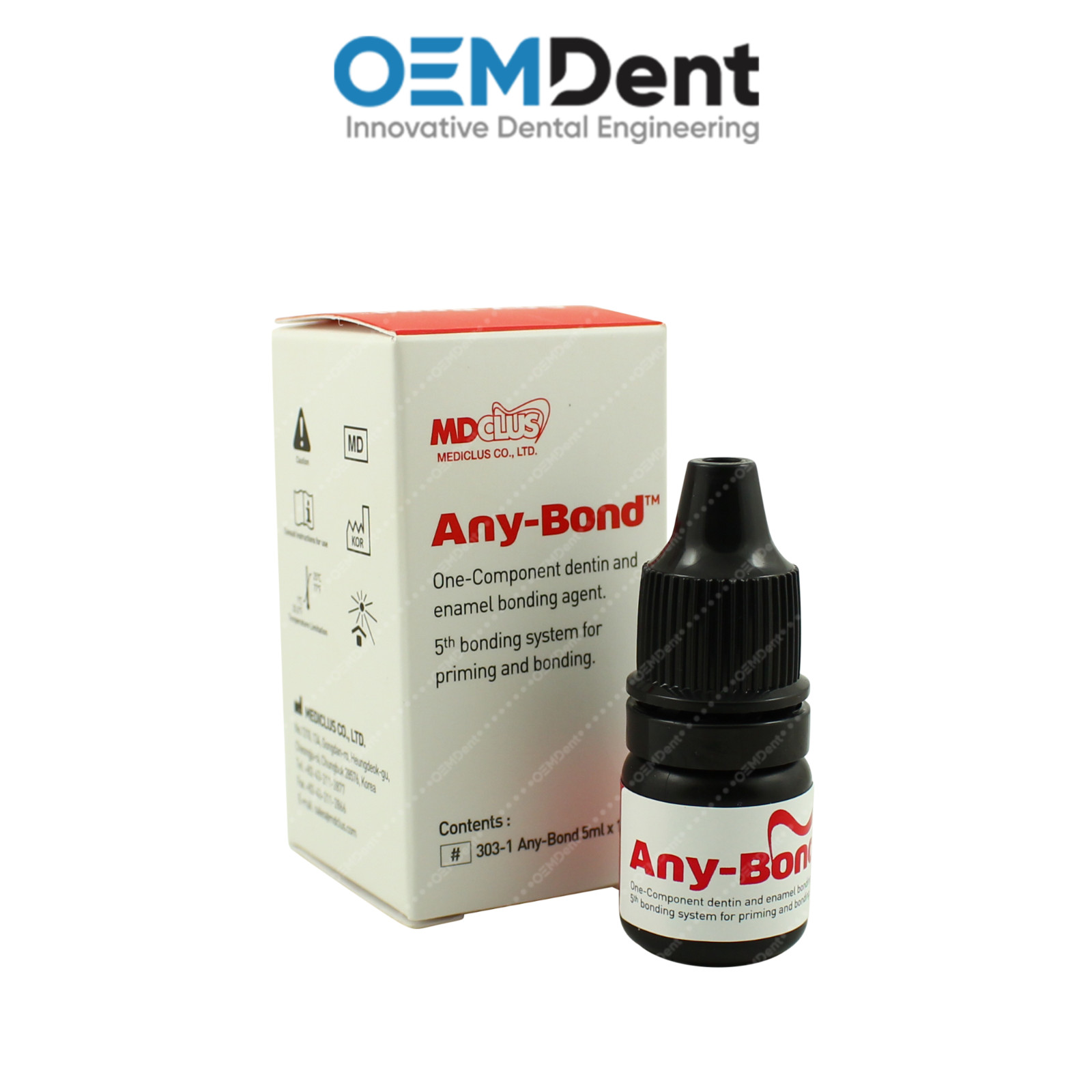 Dental Any-Bond™ 5th Generation Bonding Agent 5ml One-Step Adhesion Light Cure