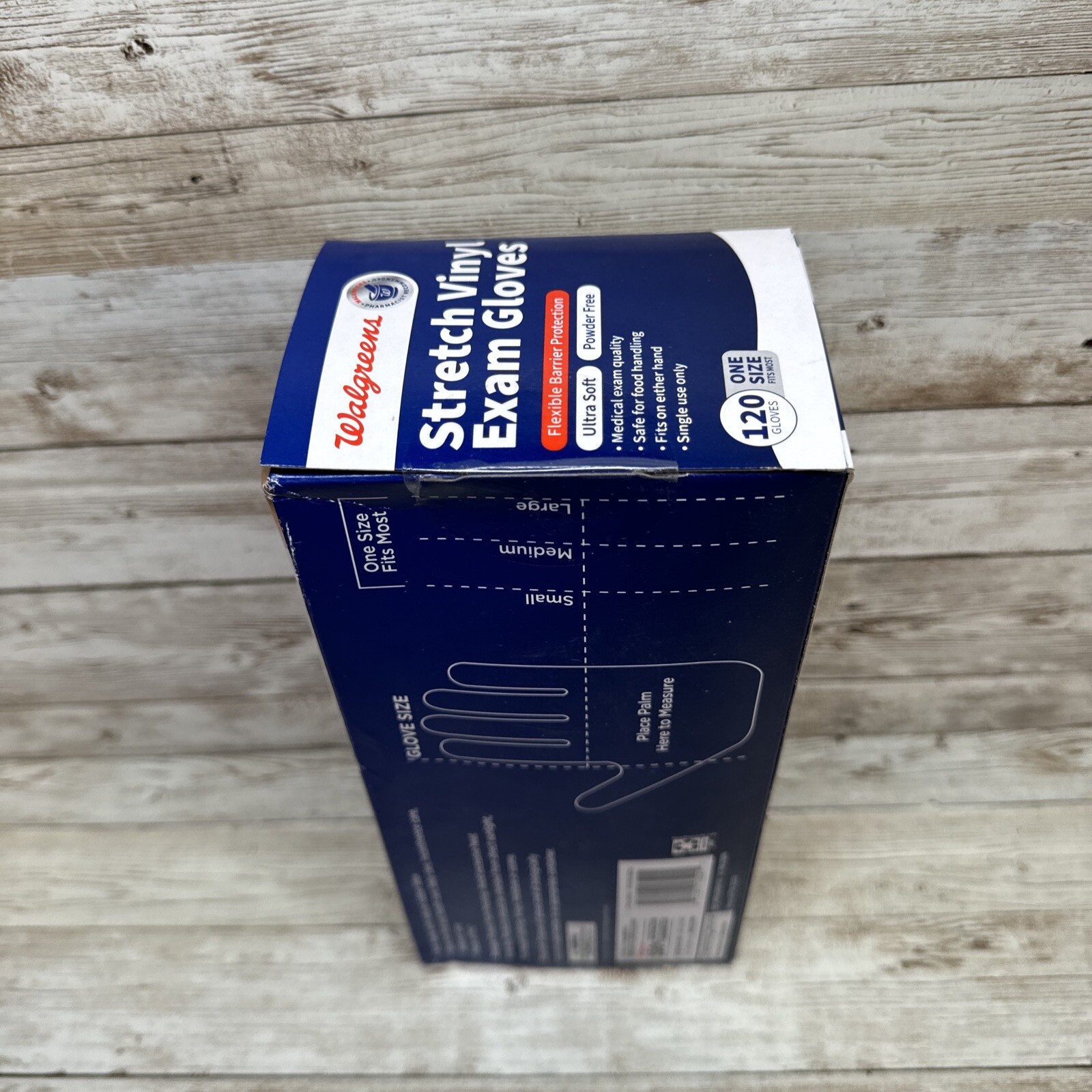 Walgreens Stretch Vinyl Exam Gloves 10 Boxes *One Size* Box of 120 Exp: 09/25