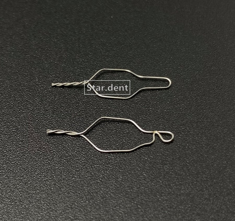 Dental Metal S.S Orthodontic Wire Preformed Kobayashi Ligature Wires Twist Weld