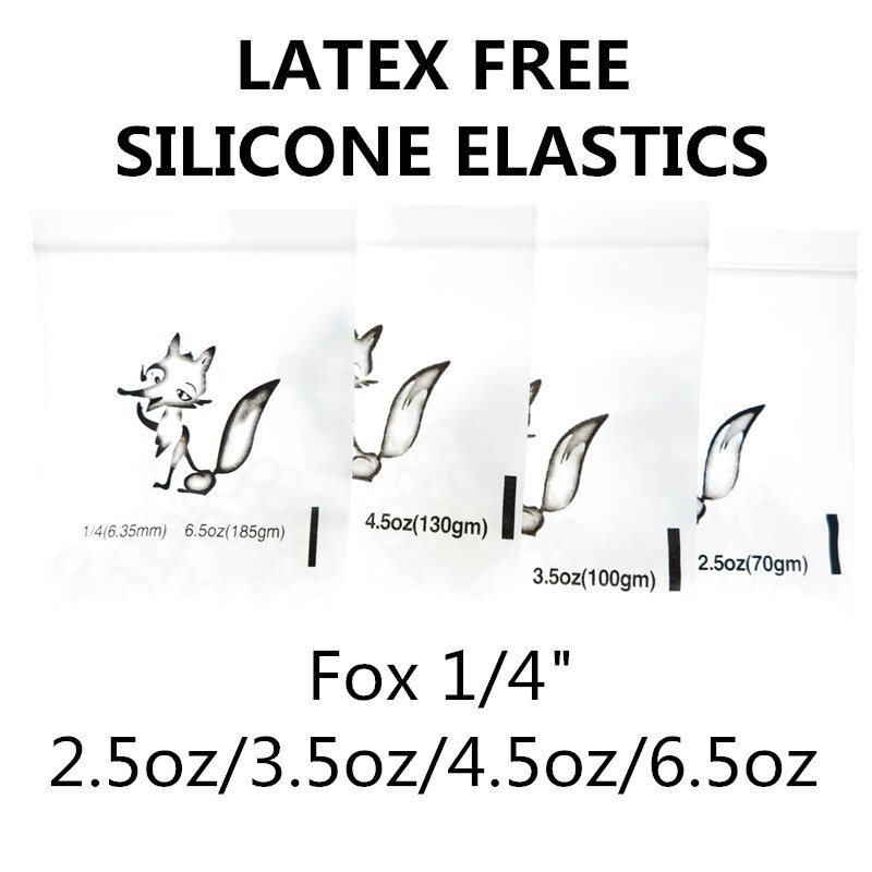 Dental Orthodontic LATEX FREE SILICONE ELASTICS Fox 1/4″ 2.5oz 3.5oz 4.5oz 6.5oz