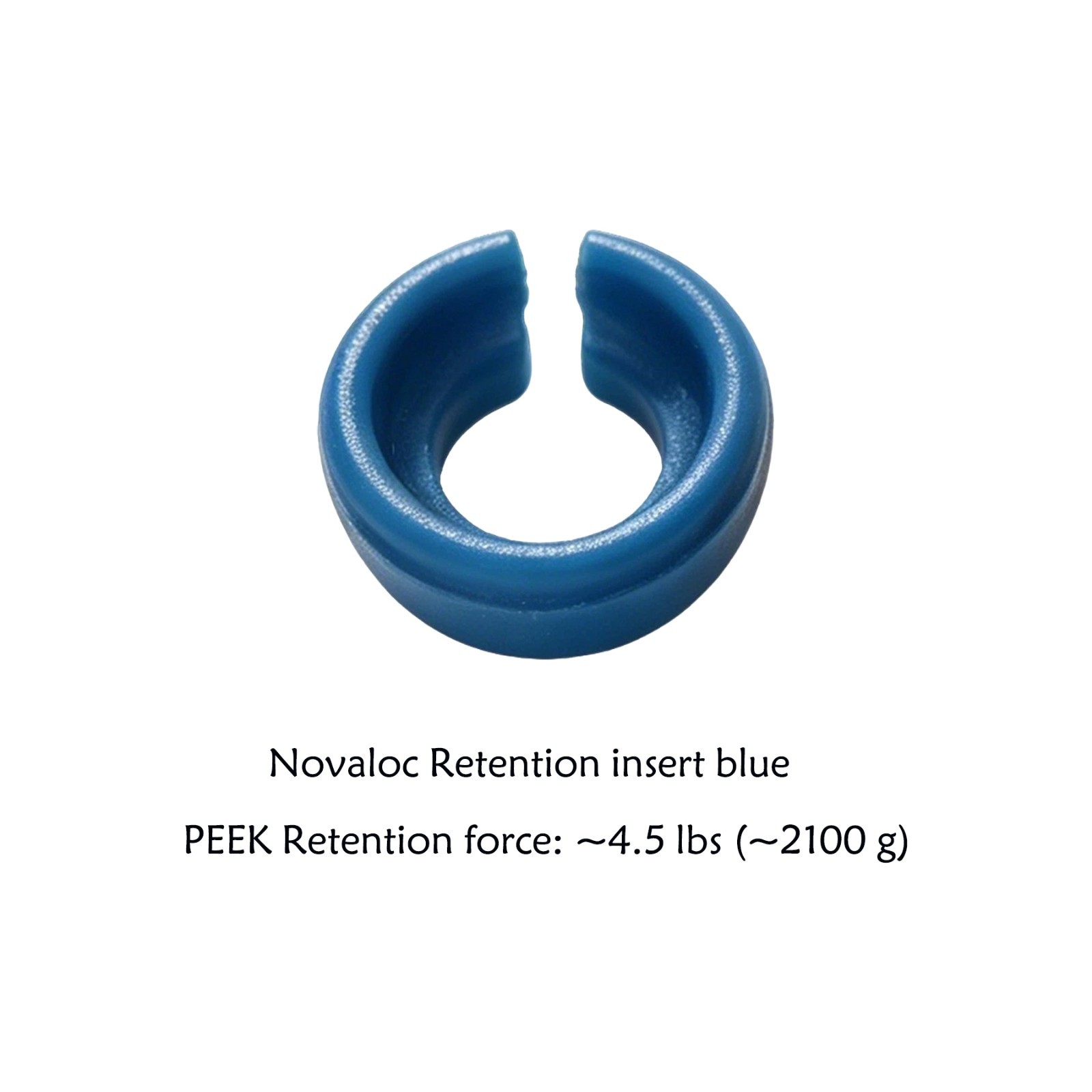 Novaloc Retention Insert Caps Dental PEEK Cap Matrix Titanium Housing Caps Mount