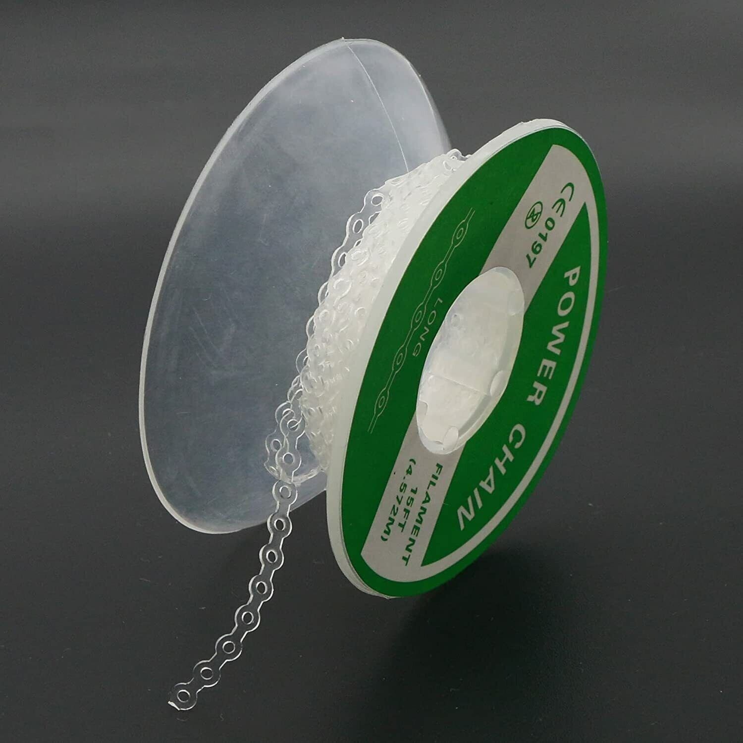 Dental Orthodontic Elastolink Rubber Power Chain Long Short Continuous (Clear)
