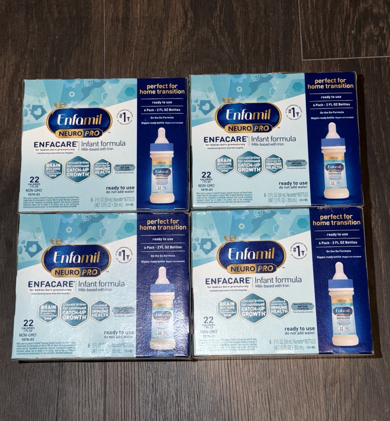 Enfamil NeuroPro ENFACARE Infant Powder Formula | 2 FL Oz 24BOTTLES 4PACK