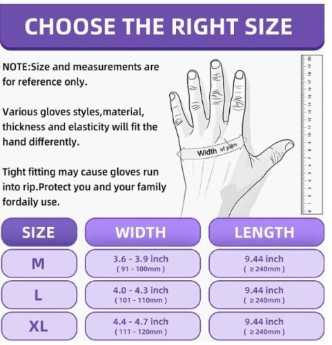 S&G Black Nitrile Gloves Latex Powder Free 5 Mil 2x100pcs 1000pcs M/L/XL