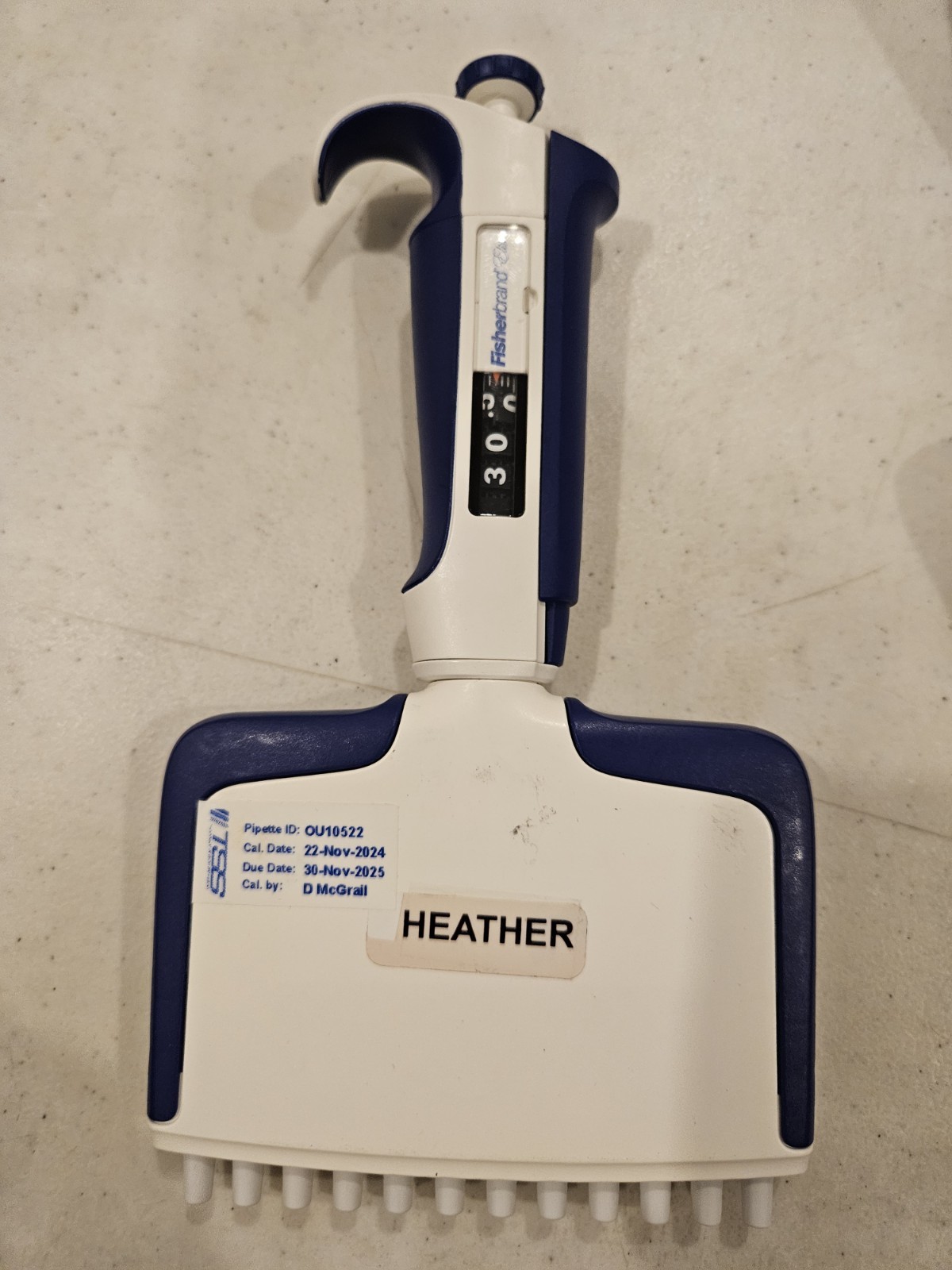 Thermo fisherbrand elite multichannel Pipette 12 Channel 5-50ul pipet