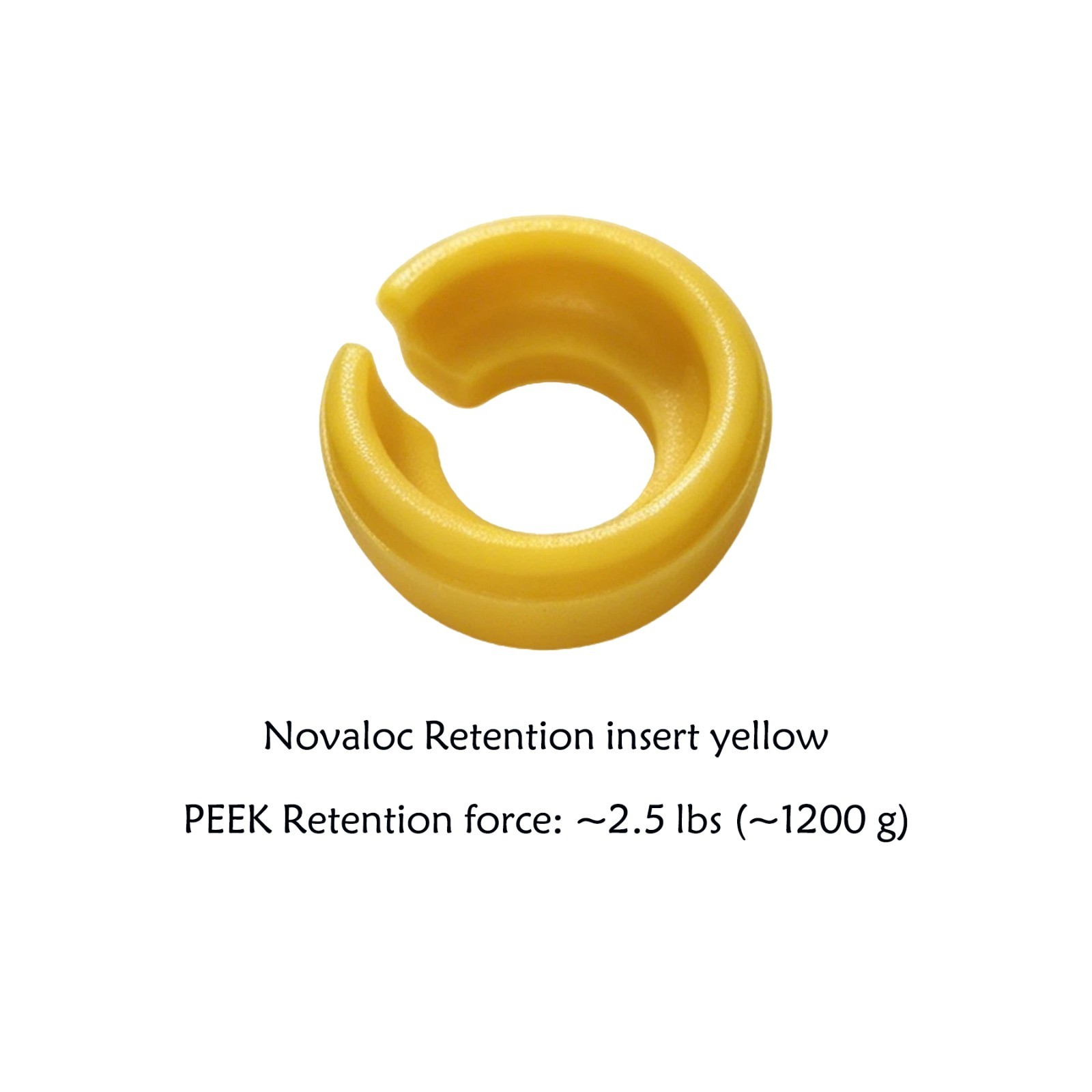 Novaloc Retention Insert Caps Dental PEEK Cap Matrix Titanium Housing Caps Mount