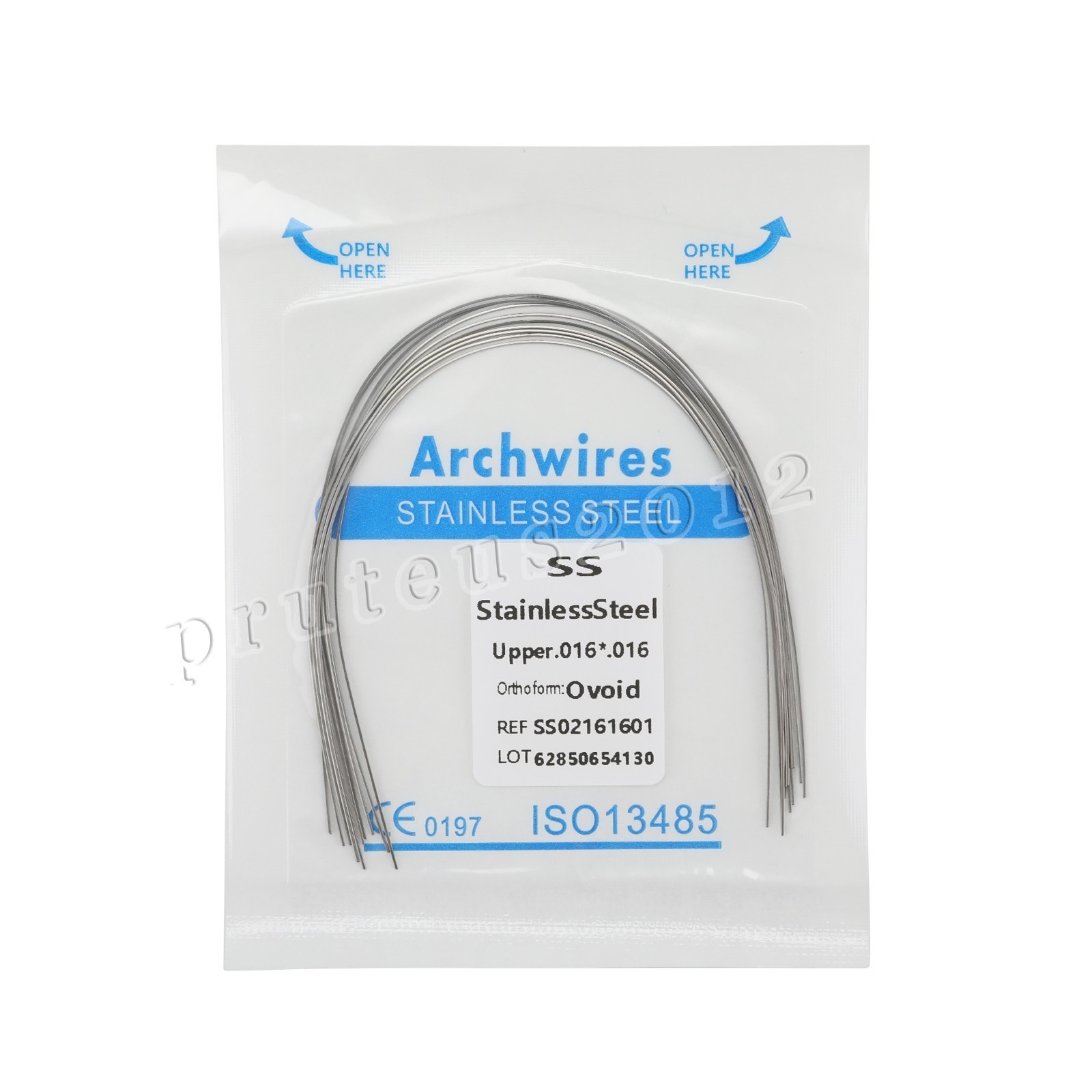 10 Packs Dental Ortho Round Arch Wire Stainless Steel Ovoid Form