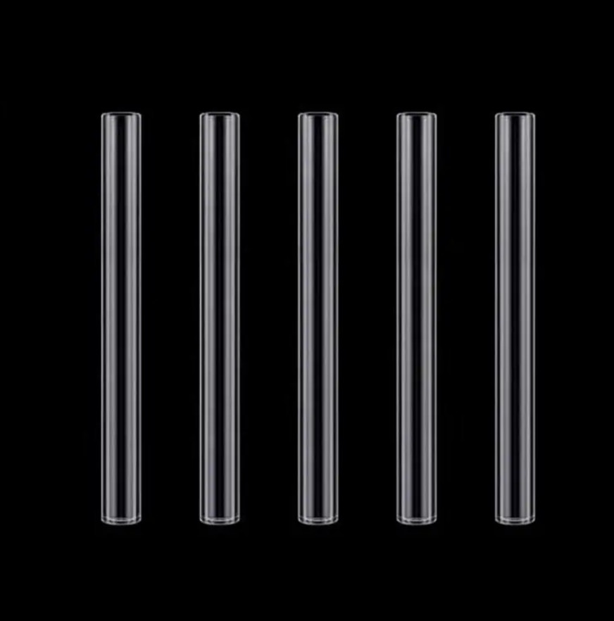 (10 Pack) 4″ Inch Clear Pyrex Glass Blowing Tube 12mm OD 8mm ID 2mm Thick Wall