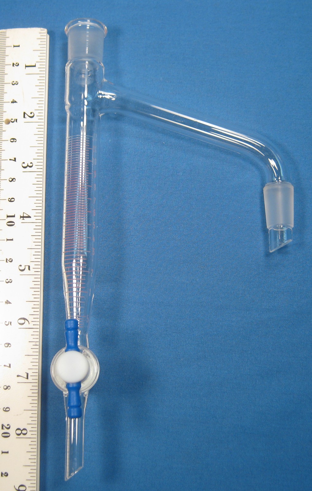 ALDRICH 12 ML DISTILLATION RECEIVER TEFLON STOPCOCK 14/20 FREE SHIPPING 3