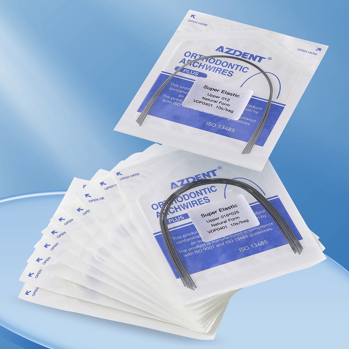 AZDENT Dental Ortho Super Elastic NiTi Archwire Rectangular Square/Ovoid/Natural