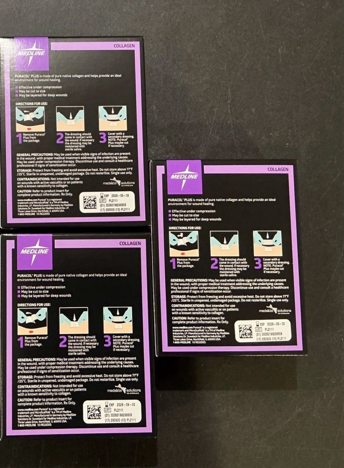 Medline Puracol Ag Collagen Wound Dressing w/ Silver 2×2 in, MSC8422