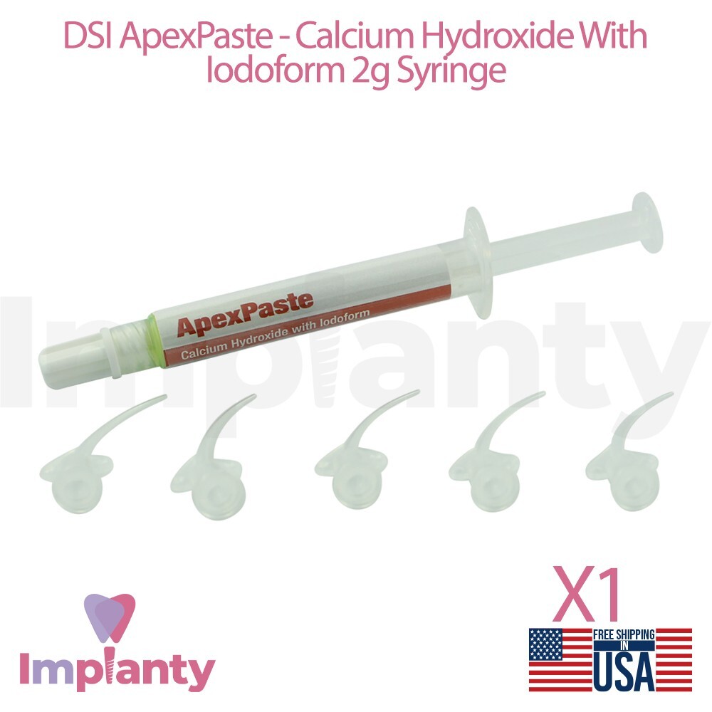 Dental ApexPaste Calcium Paste 2g Pulp Capping or Sealing Temp Ro0t Filling