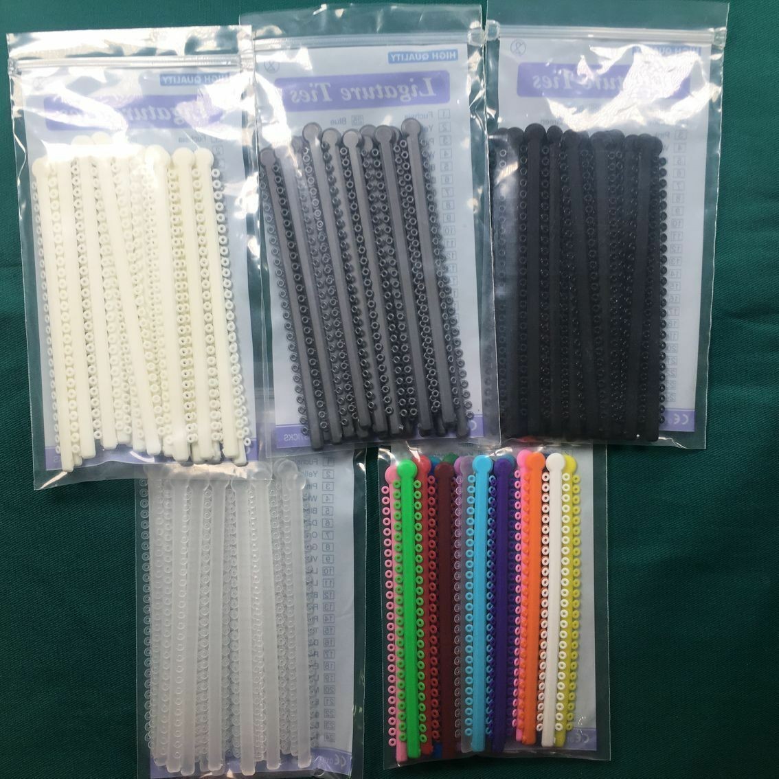 1000pcs Dental Orthodontic Elastic Ligature Tie Ligadura Ortodoncia Rubber Brace