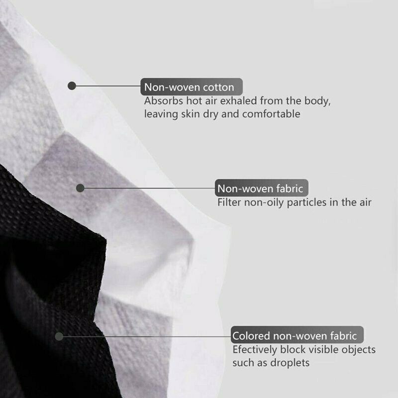 100 Pcs Disposable Medical,Surgical,Dental 3-Layers Face Mask Mouth Cover Shield