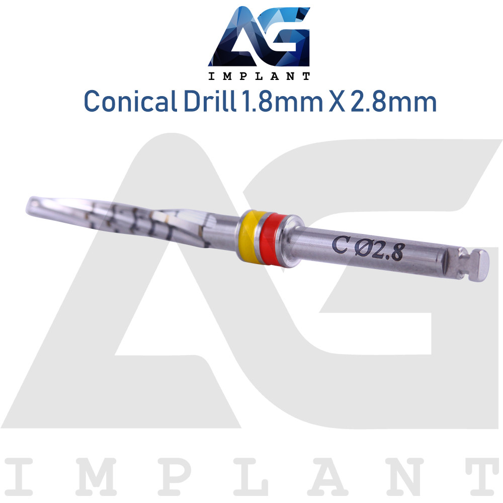 10 Conical Drills Set External Irrigation Tools Dental Drill Instrument 16mm