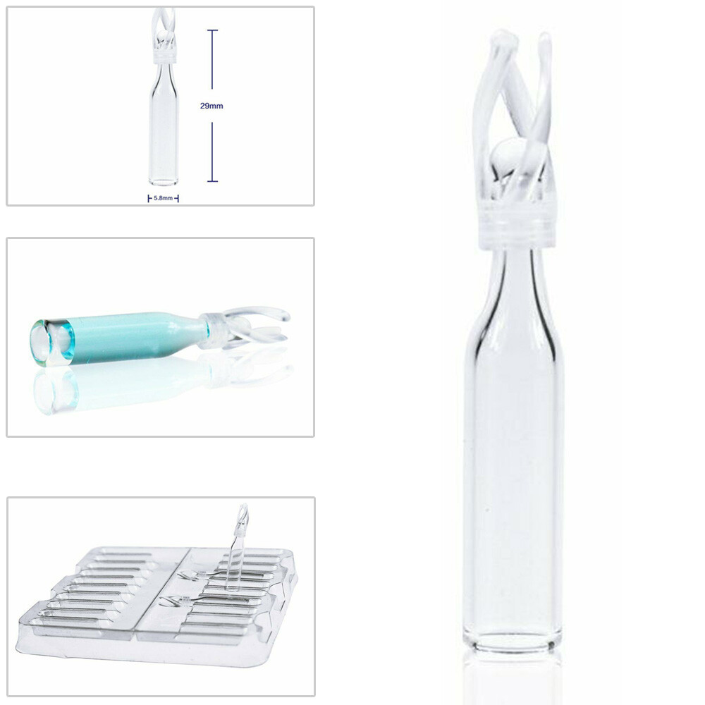 1000PCS 2ml HPLC GC Vials + Screw Caps+29*5.7mm Micro Vial Insert Plastic Spring