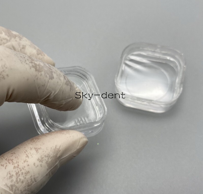 1x Dental Denture Hinged Display Box Film Membrane Storage Case Small 38*38*17mm