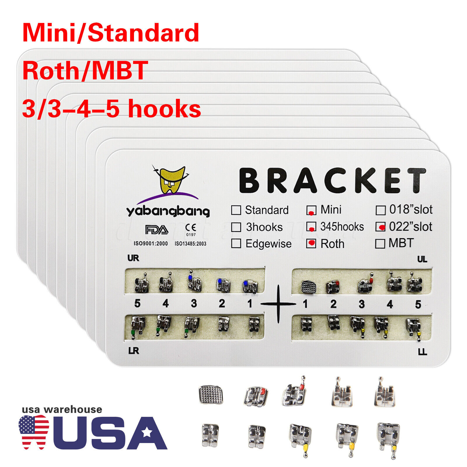 Dental Orthodontics Brackets Braces /Supper Elastic Niti Round Arch Wires OR