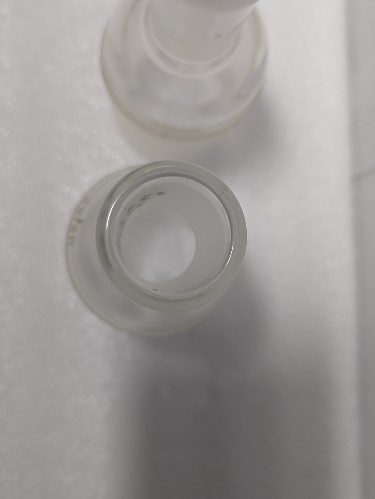 (x1) Corning/Kimax Pyrex Enlarging Adapter 24/40 to 55/50. Pre-owned