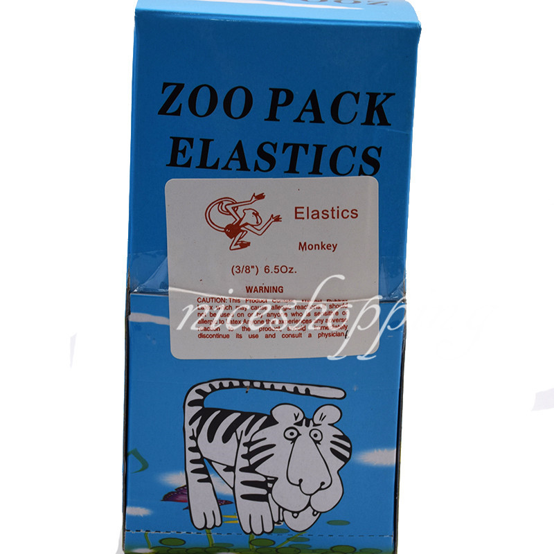 Dental Orthodontic Elastics Latex Braces Rubber Bands Monkey 1/4 6.5Oz Fox 1 Box