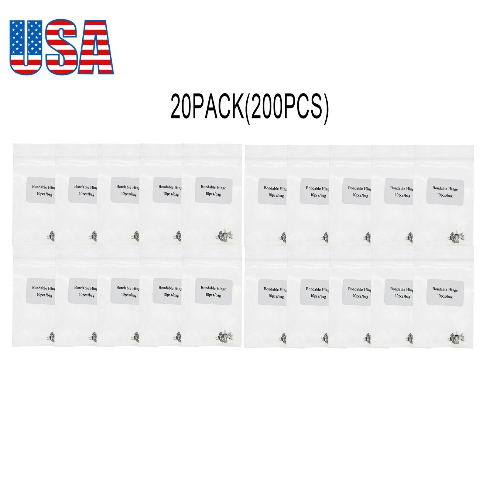 100 Pcs Dental Orthodontic Tongue Tamers Bite Turbos Openner Bondable Hinges
