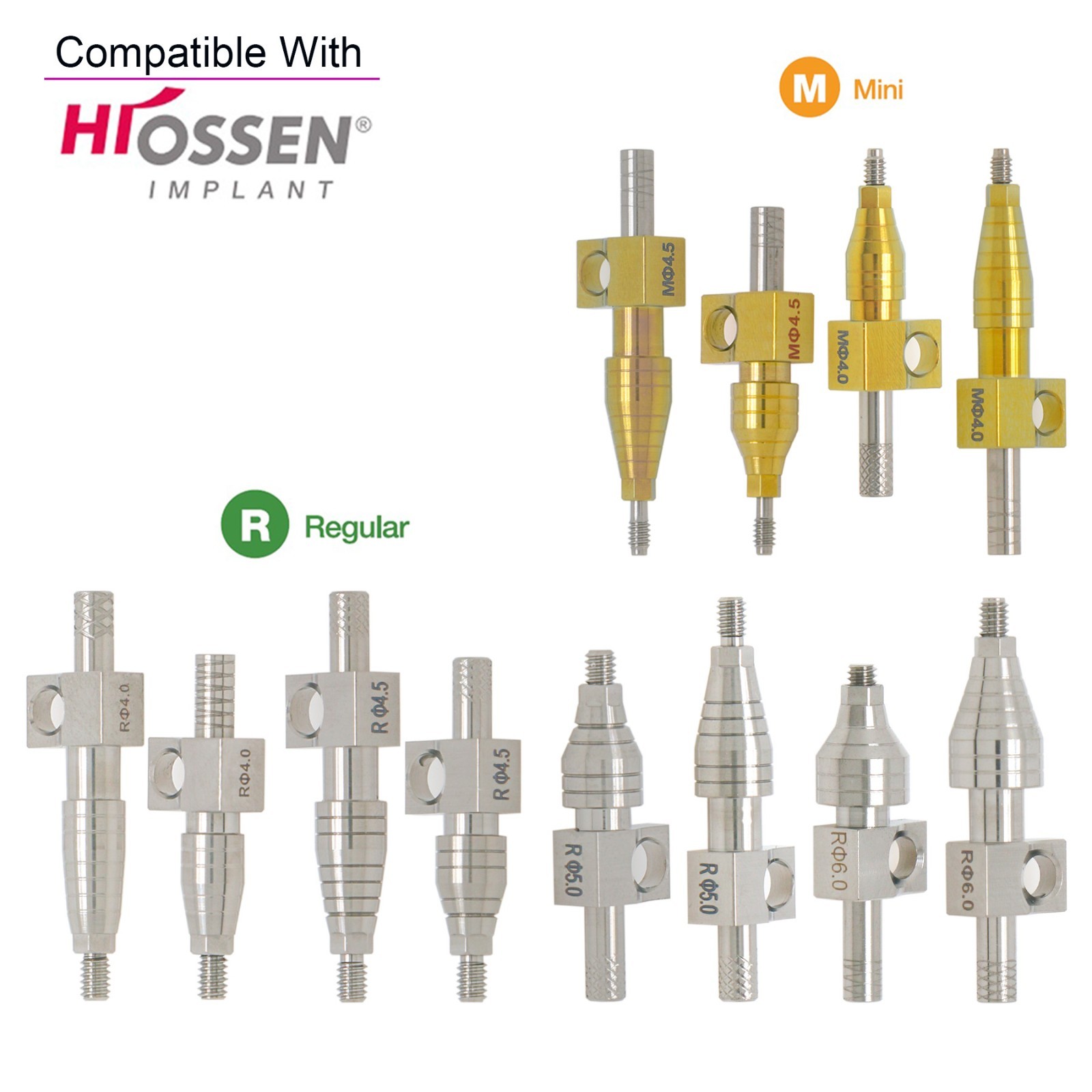 US Mini/Regular Open Tray Transfer Impression Coping for Hiossen Osstem