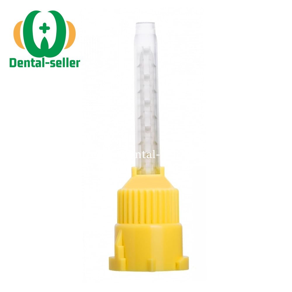 Dental Impression Mixing Tips Yellow 1:1 Intraoral Tip For Impression Material