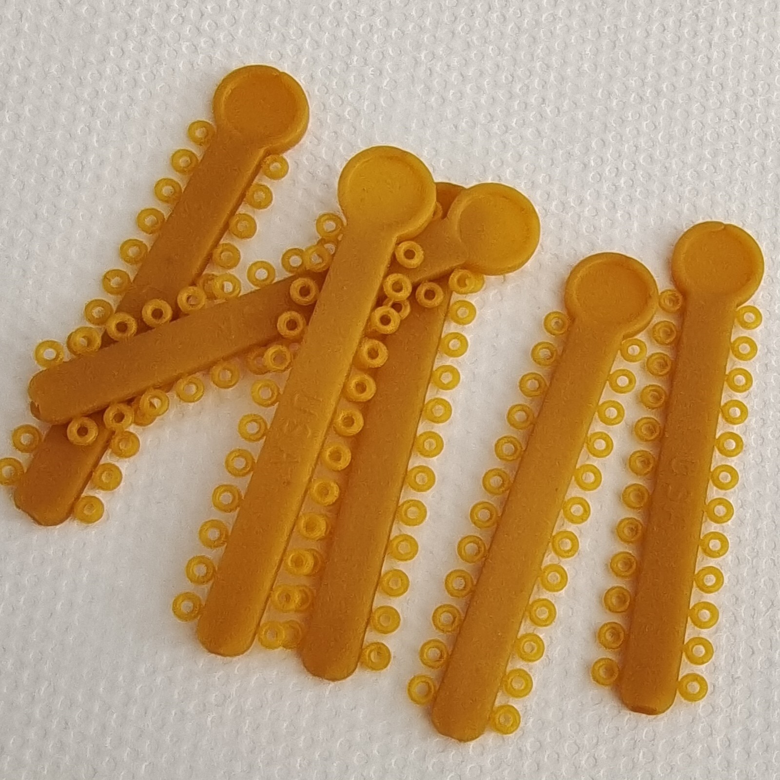 Dental Ligature Ties Orthodontics Elastic Golden Color Rubber Bands 1008Pcs/Pack