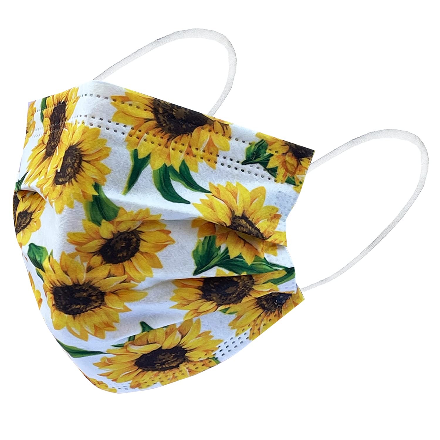 Disposable Safety Mask 3 Layer Protection Face Mask for Adults 50 pcs with 1p…