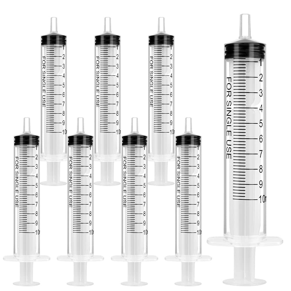 1/5/10 Ml Syringe No Needle, Plastic Liquid Dispenser for Crafts, Pet Feeding