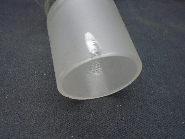 CORNING PYREX Glass 144mm Offset Angled Powder Filling Funnel 55/50 Inner B