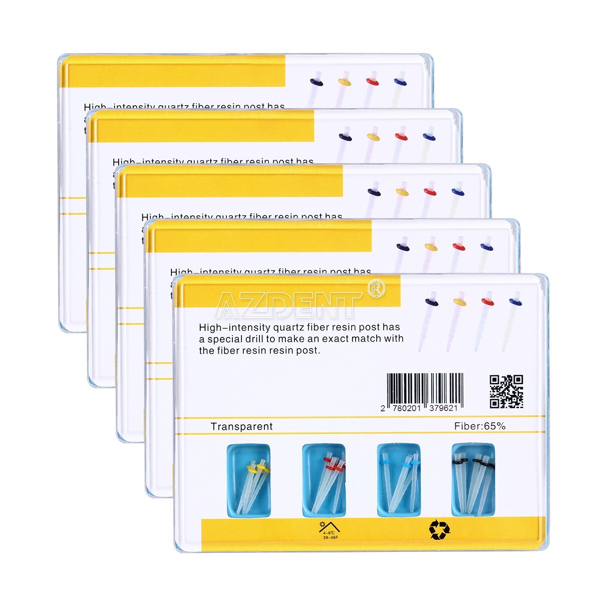 Dental Endodontic Posts Endo Fiber Post Kit 1.2mm 1.4mm 1.6mm 1.8mm +4* Drills