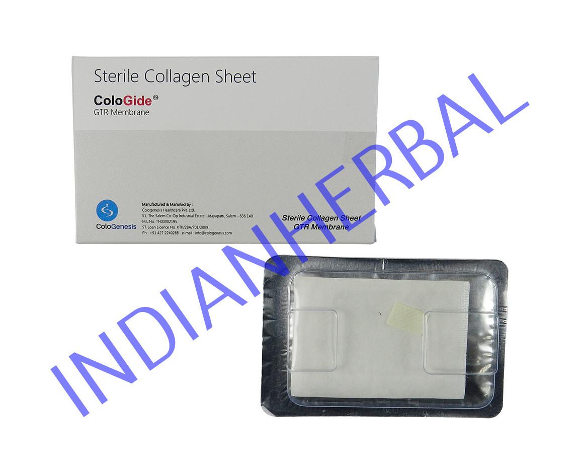 DENTAL COLO GIDE STERILE COLLAGEN SHEET GTR MEMBRANE 10 X 15 mm
