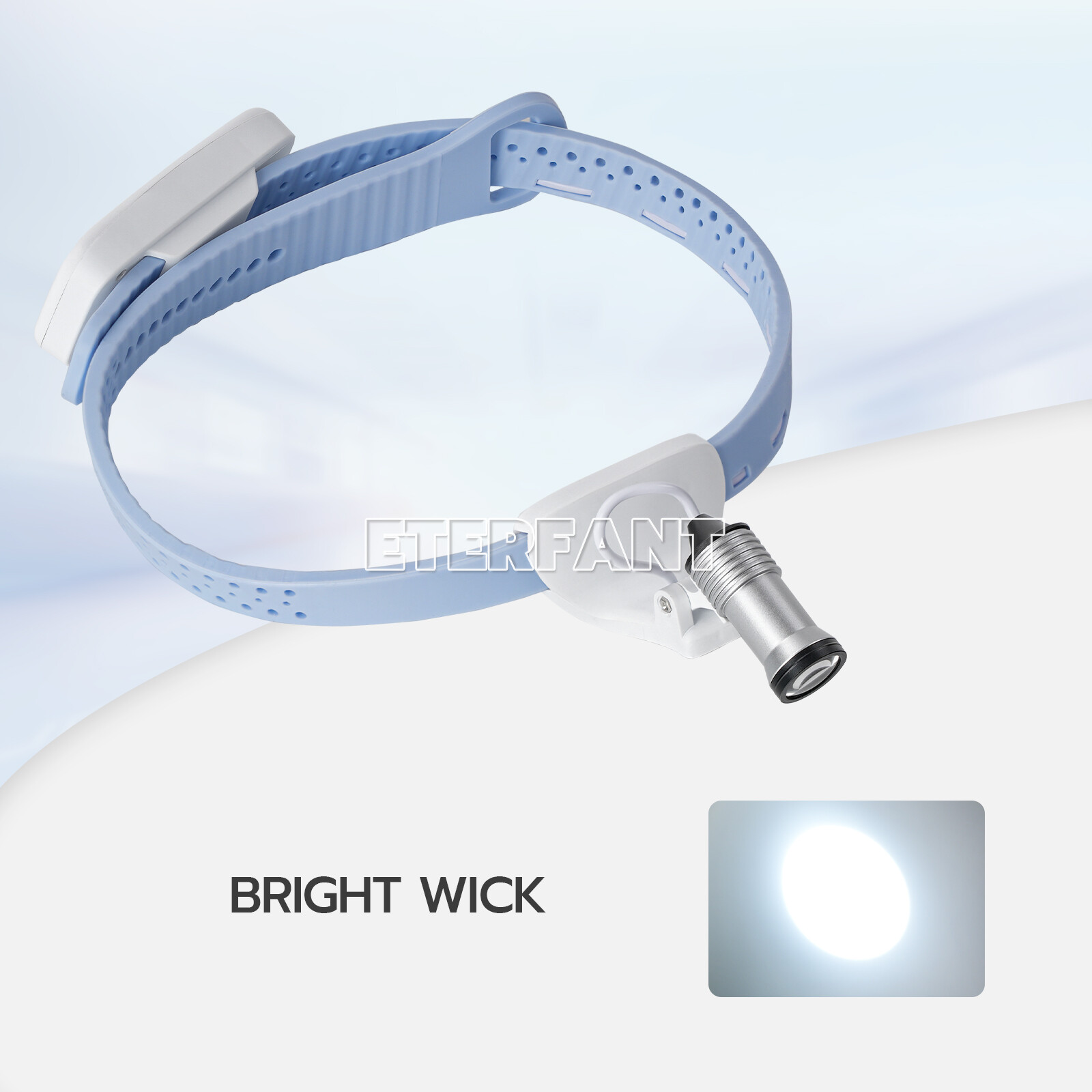 ETERFANT Lightweight Silicone Headlamp Dental Surgery Medical 5W LED Blue