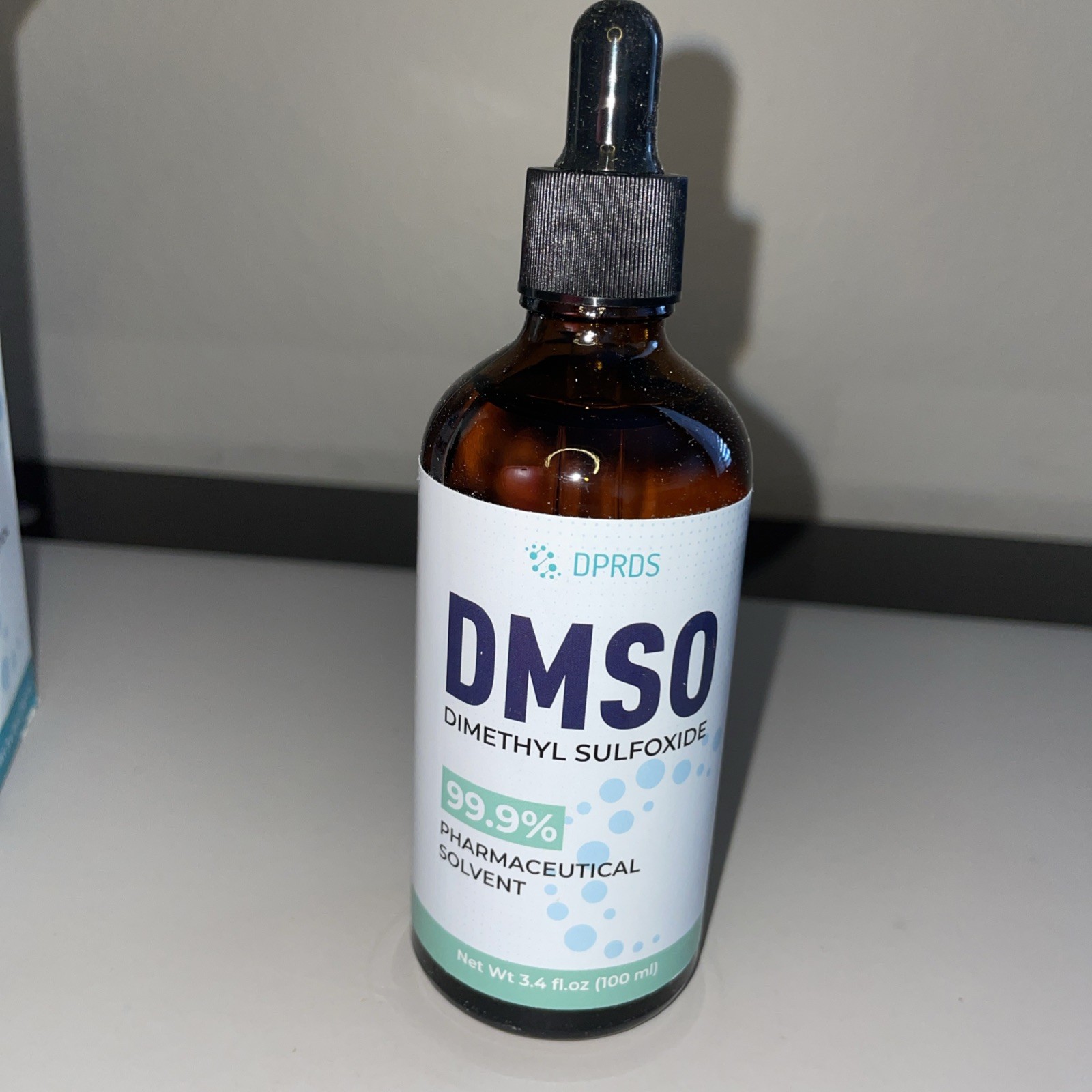 DMSO 99.9% Pharmaceutical Liquid Dimethyl Sulfoxide 3.4 0z Exp 6/28