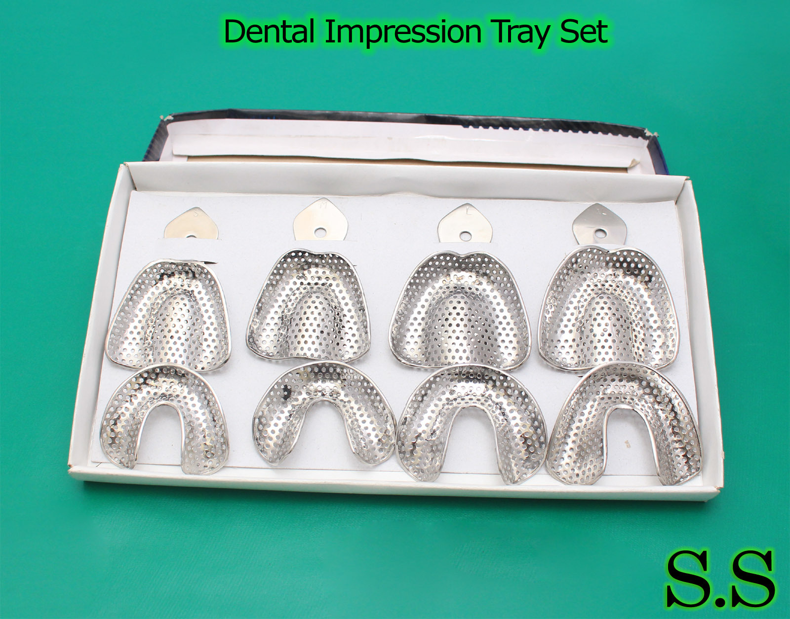 20 Dental Impression Tray Set Solid & Perforatted