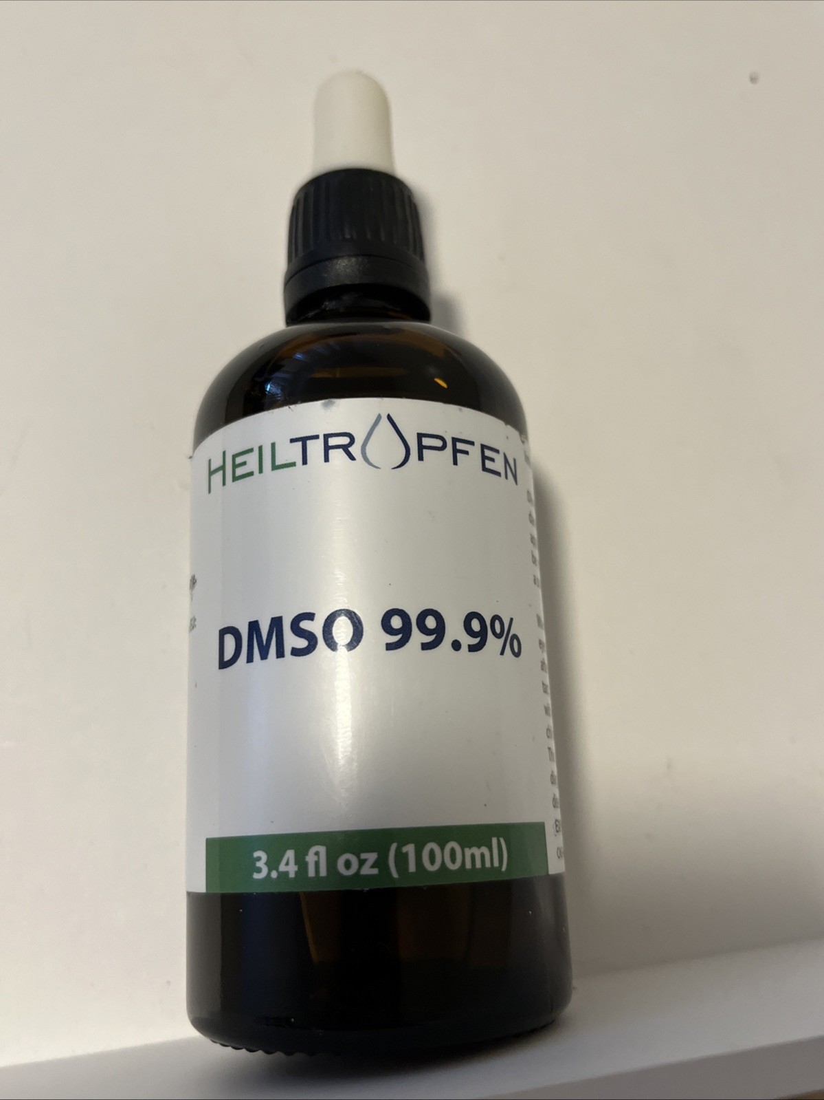 Heiltropfen DMSO 99.9% 3.4 Oz Dimethyl Sulfoxide Liquid! Exp 2028