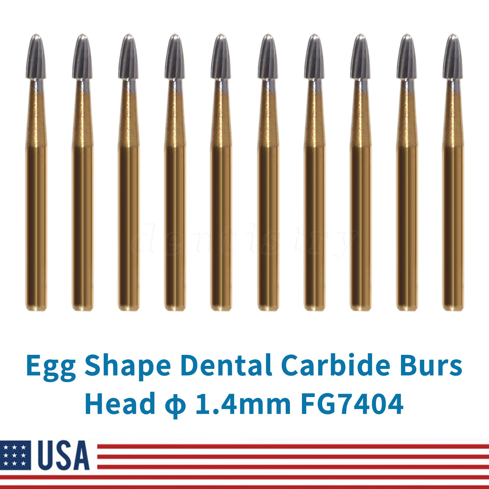 FG #7404 Egg Shape Trimming & Finishing Burs 10/Pk