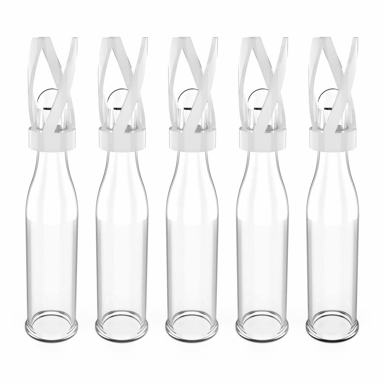1000PCS 2ml HPLC GC Vials + Screw Caps+29*5.7mm Micro Vial Insert Plastic Spring