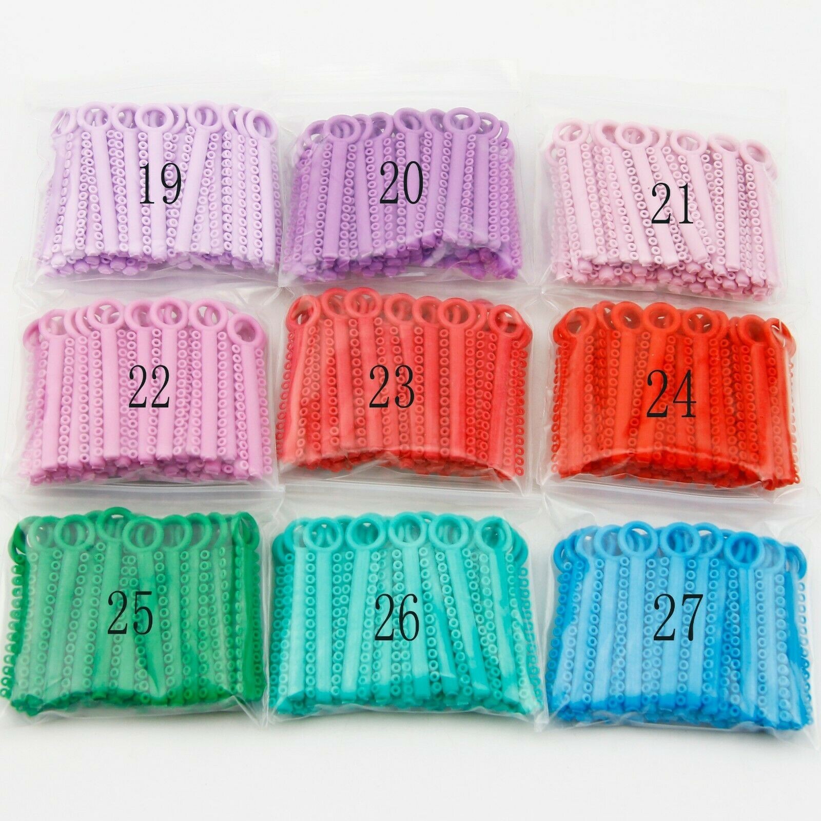 Dental Elastics Brace Rubber Bands 3.5/5.0/6.5OZ Ligature Ties Bracket/Arch Wire
