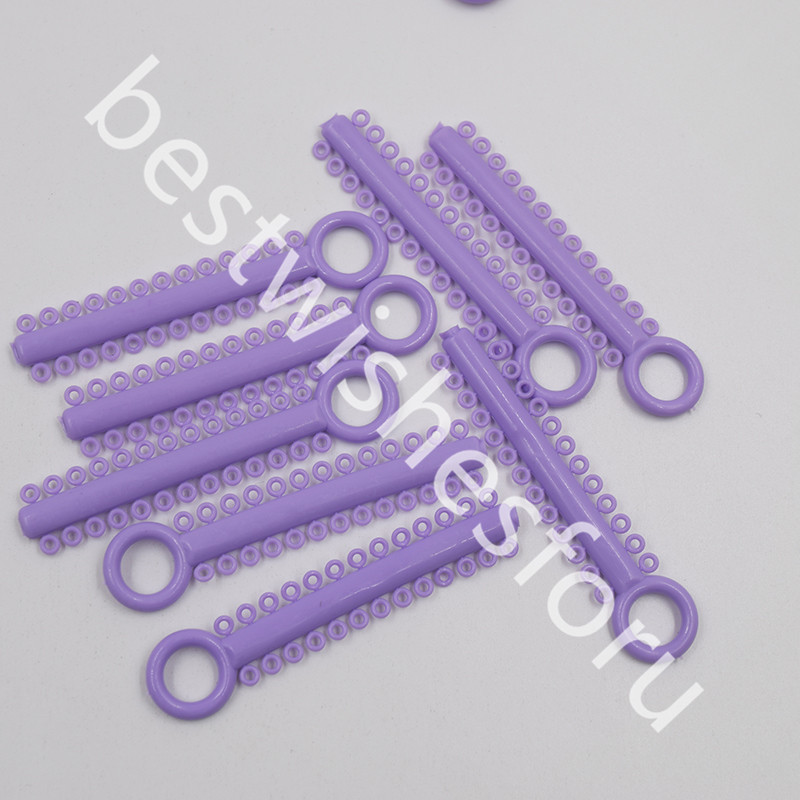 1040 Pcs Dental Ligature Ties Orthodontics Elastic Rubber Bands Multi 36 Colors