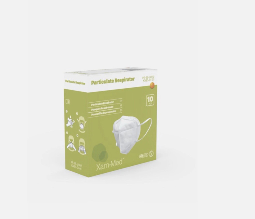 30 Xam-Med Disposable PR-95-U002 / KN95-01-01 Particulate Masks PFE ≥ 95%-3 PACK