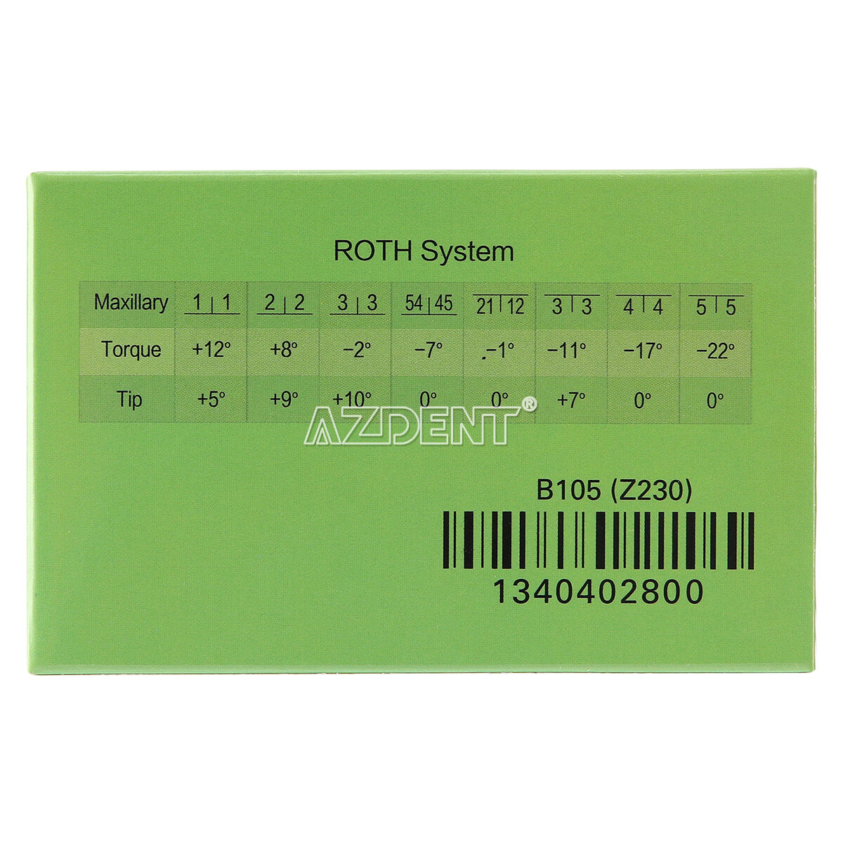 AZDENT Dental Ortho Self-ligating Brackets Mini Roth/MBT .022 Hook 3 4 5 Braces