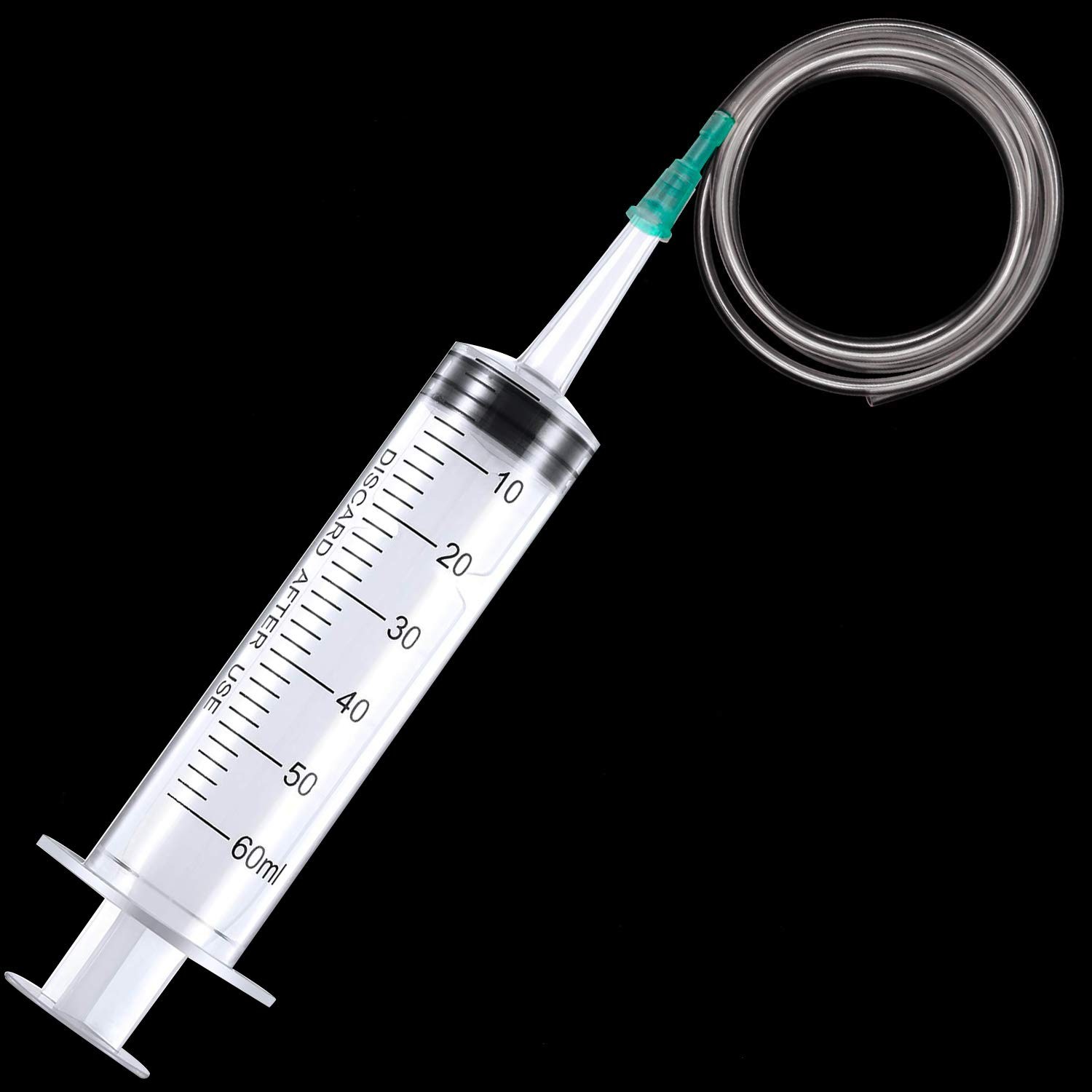 DFYOUHOME Large Plastic Syringe with Tube 60ml & 20ml 2pcs +