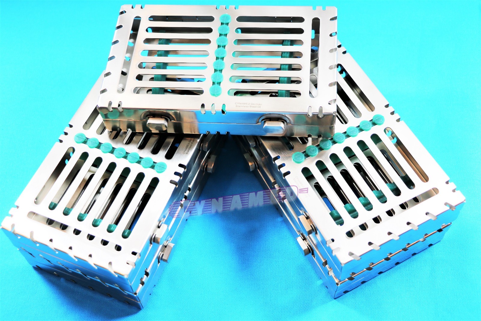 5PCS STERILIZATION CASSETTE FOR 7 INSTRUMENTS GERMAN PREMIUM 2 BUTTON DETACHABLE